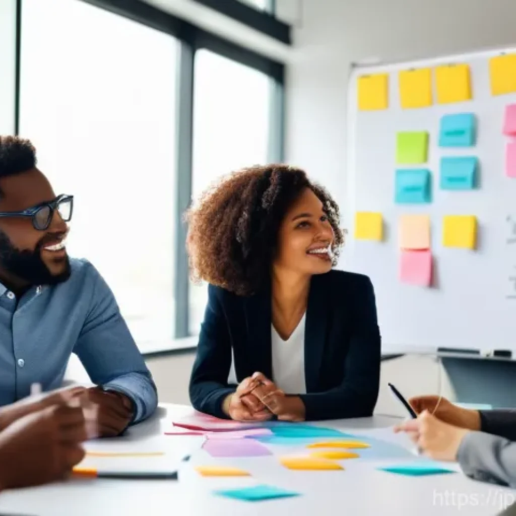 혁신경영 이론의 실무 적용 방법 - **Prompt: Cultivating Innovation and Agile Thinking in the Workplace**
    A vibrant and dynamic ima...